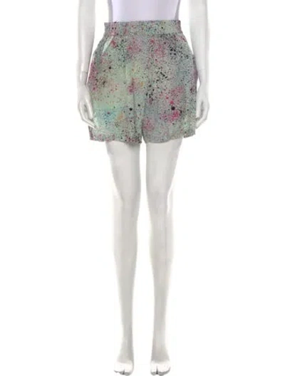 Pre-owned Mcq By Alexander Mcqueen Floral Print Mini Shorts W/ Tags In Multi