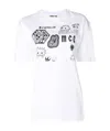 Mcq By Alexander Mcqueen Front Printed T-shirt In White