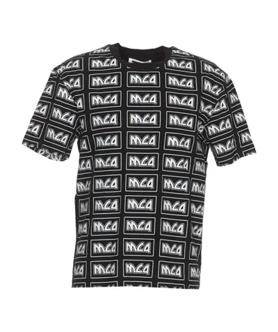 Mcq By Alexander Mcqueen Full Of Mcq Short-sleeved T-shirts In Black
