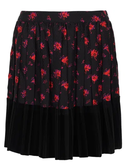 Mcq By Alexander Mcqueen Mcq Alexander Mcqueen Gonna In Seta Con Stampa In Animal Print
