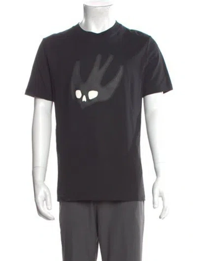 Pre-owned Mcq By Alexander Mcqueen Graphic Print Crew Neck T-shirt In Gray