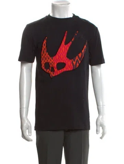 Pre-owned Mcq By Alexander Mcqueen Graphic Print Crew Neck T-shirt W/ Tags In Black