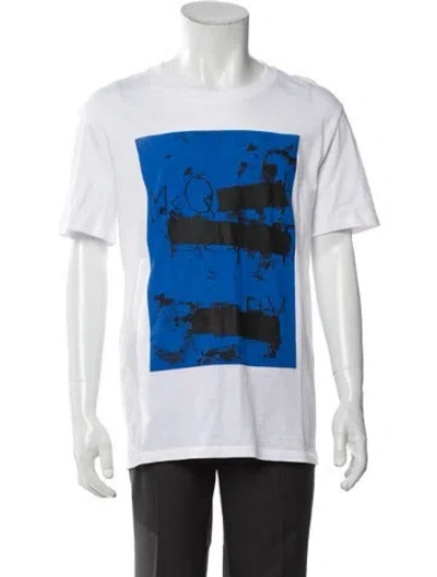 Pre-owned Mcq By Alexander Mcqueen Graphic Print Crew Neck T-shirt W/ Tags In White
