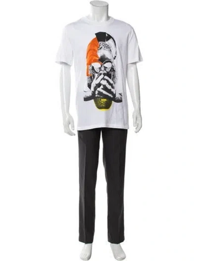 Pre-owned Mcq By Alexander Mcqueen Graphic Print Crew Neck T-shirt W/ Tags In White