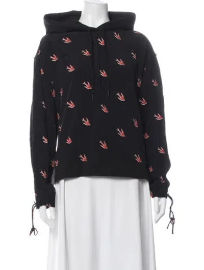 Pre-owned Mcq By Alexander Mcqueen Graphic Print Jacket In Black