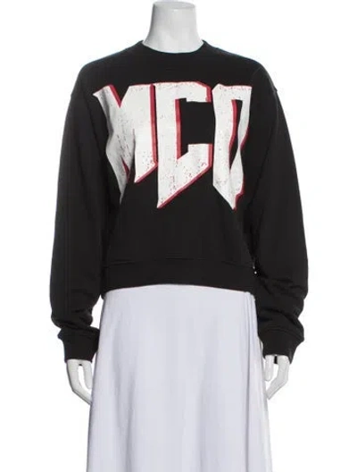 Pre-owned Mcq By Alexander Mcqueen Graphic Print Jacket In Black