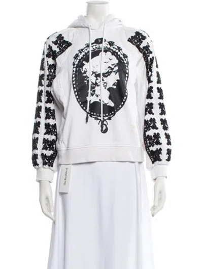 Pre-owned Mcq By Alexander Mcqueen Graphic Print Mock Neck Sweatshirt In Multi