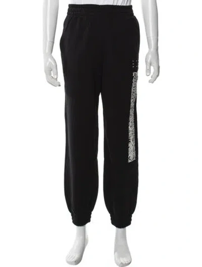 Pre-owned Mcq By Alexander Mcqueen Graphic Print Pajama Bottoms W/ Tags In Black