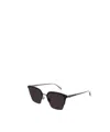 Mcq By Alexander Mcqueen Half-frame Sunglasses In Black