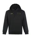 Mcq By Alexander Mcqueen In Dust Logo-print Hoodie In Black