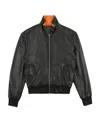 Mcq By Alexander Mcqueen Logo Leather Jacket In Black