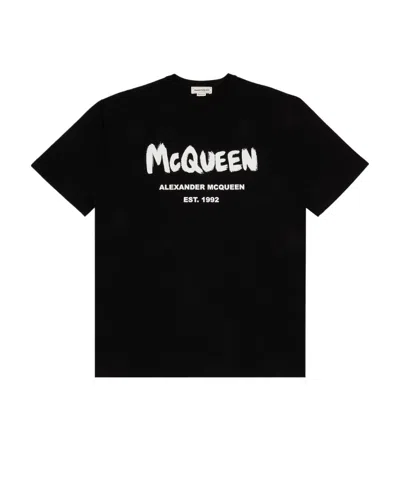 Mcq By Alexander Mcqueen Logo-print T-shirt In Black