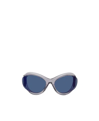 Mcq By Alexander Mcqueen Logo Sunglasses In Blue
