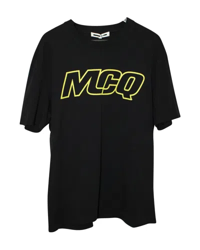 Mcq By Alexander Mcqueen Logo Tee In Black Cotton