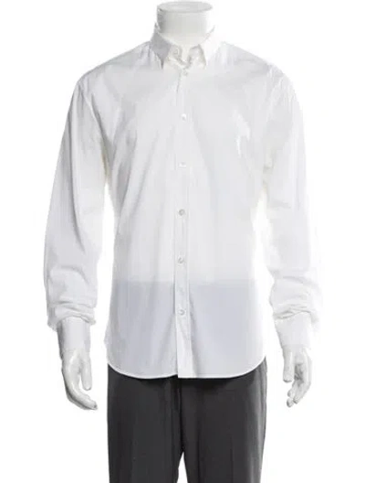 Pre-owned Mcq By Alexander Mcqueen Long Sleeve Dress Shirt In White