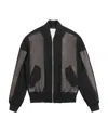 Mcq By Alexander Mcqueen Long-sleeved Baseball Jacket In Black