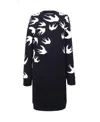 Mcq By Alexander Mcqueen Long Sweater-style Dress In Black