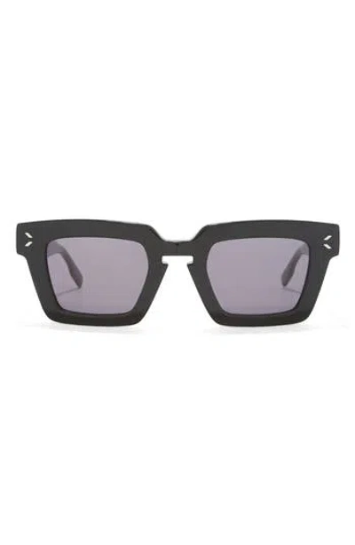 Mcq By Alexander Mcqueen Mcq 48mm Square Sunglasses In Black Black Smoke