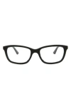Mcq By Alexander Mcqueen Mcq 51mm Core Square Optical Glasses In Black Black Transparent