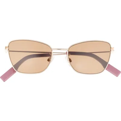 Mcq By Alexander Mcqueen Mcq 52mm Aviator Sunglasses In Brown