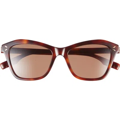 Mcq By Alexander Mcqueen Mcq 52mm Cat Eye Sunglasses In Brown