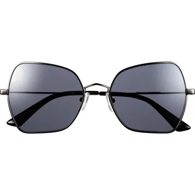 Mcq By Alexander Mcqueen Mcq 55mm Polarized Butterfly Sunglasses In Gray