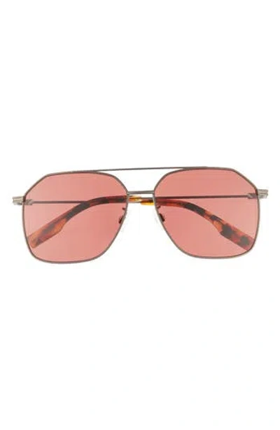 Mcq By Alexander Mcqueen Mcq 59mm Aviator Sunglasses In Pink