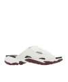 Mcq By Alexander Mcqueen Multicolor Mesh And Synthetic Leather Striae Slippers In Multicolor