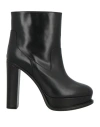Mcq By Alexander Mcqueen Mcq Alexander Mcqueen Woman Ankle Boots Black Size 6 Leather In Black