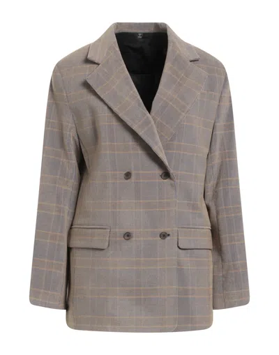 MCQ BY ALEXANDER MCQUEEN MCQ ALEXANDER MCQUEEN WOMAN BLAZER BEIGE SIZE 6 POLYESTER, VISCOSE, ELASTANE