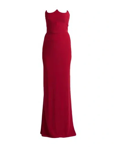Mcq By Alexander Mcqueen Mcq Alexander Mcqueen Woman Maxi Dress Garnet Size 8 Viscose, Acetate In Red
