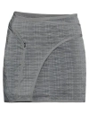 Mcq By Alexander Mcqueen Mcq Alexander Mcqueen Woman Mini Skirt Grey Size M Polyamide, Polyethylene, Polyester In Grey