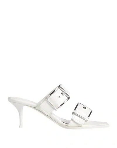 Mcq By Alexander Mcqueen Mcq Alexander Mcqueen Woman Sandals White Size 6.5 Leather