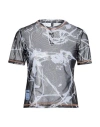 Mcq By Alexander Mcqueen Mcq Alexander Mcqueen Woman T-shirt Charcoal Size S Polyester, Elastane In Grey