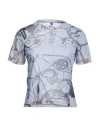 Mcq By Alexander Mcqueen Mcq Alexander Mcqueen Woman T-shirt Sky Blue Size Xs Polyester, Elastane