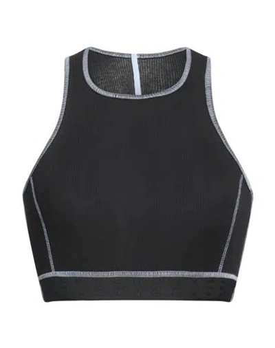 Mcq By Alexander Mcqueen Mcq Alexander Mcqueen Woman Top Black Size L Cotton, Elastane, Polyester