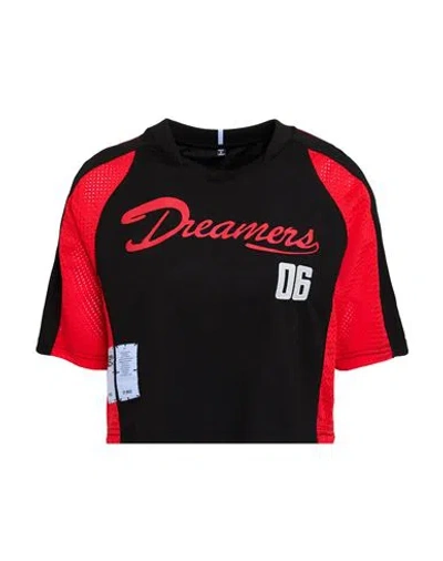 Mcq By Alexander Mcqueen Mcq Alexander Mcqueen Woman T-shirt Black Size M Polyester, Elastane