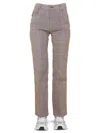 Mcq By Alexander Mcqueen High-waisted Flared Pants In Beige