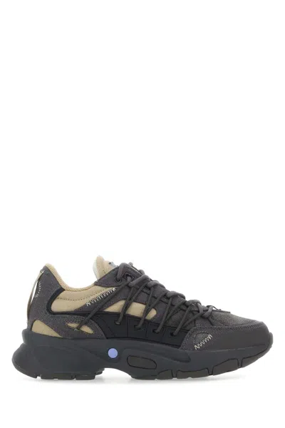 MCQ BY ALEXANDER MCQUEEN MCQ MULTICOLOR FABRIC AND SUEDE ARATANA SNEAKERS