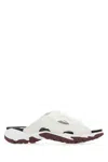 Mcq By Alexander Mcqueen Multicolor Mesh And Synthetic Leather Striae Slippers