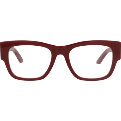 Mcq By Alexander Mcqueen Mcq Optical Glasses In Burgundy Burgundy Transparent