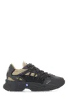 Mcq By Alexander Mcqueen Fabric And Suede Aratana Sneakers With Reinforced Heel In Multicoloured