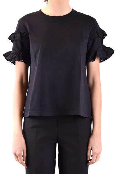 Mcq By Alexander Mcqueen Mcq Alexander Mqueen Tshirt Short Sleeves Black In Blue