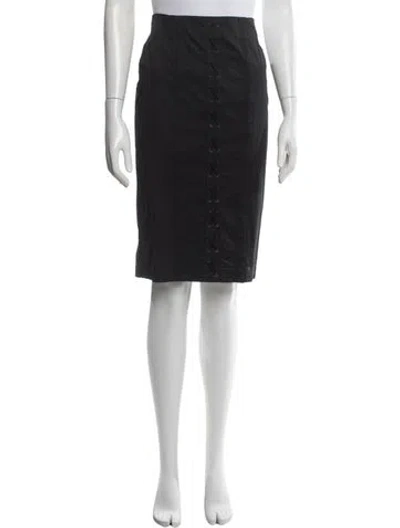 Pre-owned Mcq By Alexander Mcqueen Midi Length Skirt In Black