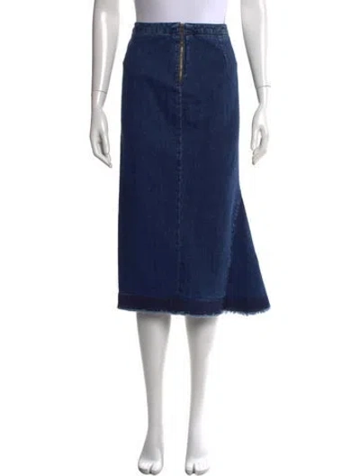 Pre-owned Mcq By Alexander Mcqueen Midi Length Skirt W/ Tags In Blue
