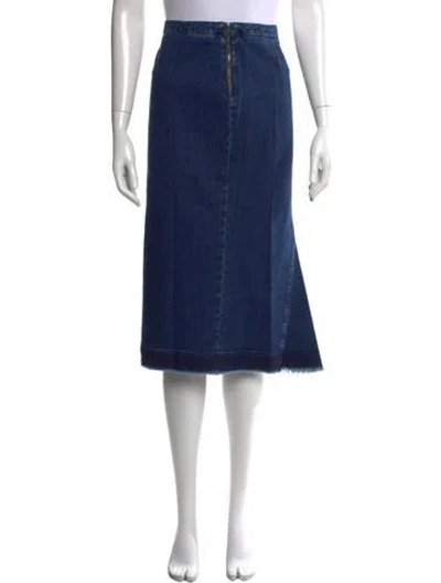 Pre-owned Mcq By Alexander Mcqueen Midi Length Skirt W/ Tags In Blue