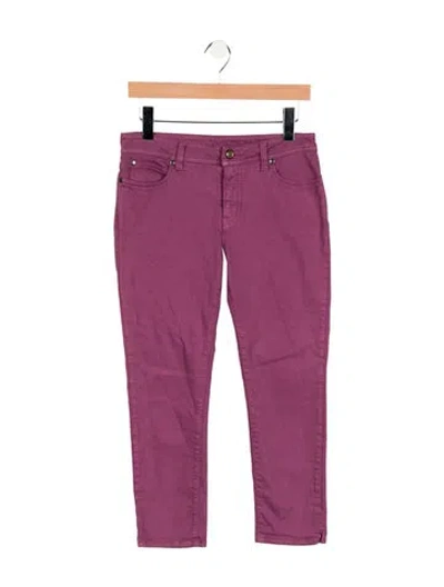 Pre-owned Mcq By Alexander Mcqueen Mid-rise Skinny Leg Jeans In Pink