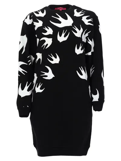Mcq By Alexander Mcqueen Mini Abito In Cotone In Black