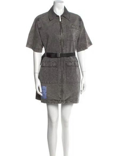 Pre-owned Mcq By Alexander Mcqueen Mini Dress In Black