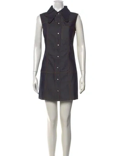 Pre-owned Mcq By Alexander Mcqueen Mini Dress W/ Tags In Grey